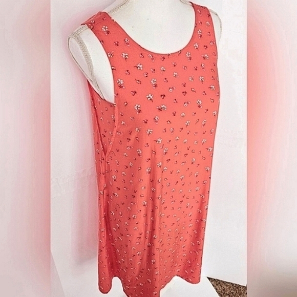 Gap Vermillion Womens Floral Sleeveless Midi Tank Dress in Rayon SzXS NWT - Picture 5 of 13